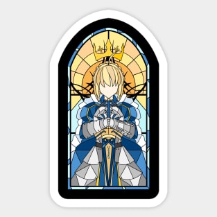 Stained Glass Saber Artoria Sticker